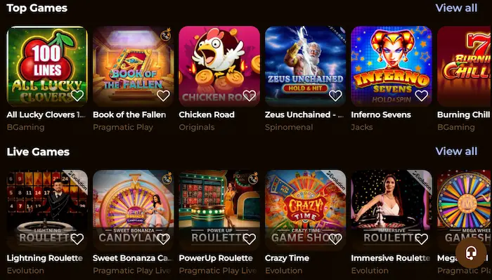 Rolldorado Casino games